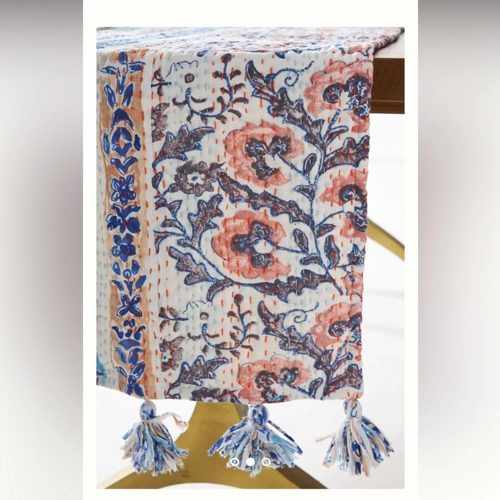 New🌟Upcycled Heritage Table Runner